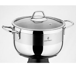 Κατσαρόλα Με Γυάλινο Καπάκι 20X11Cm YMS00200120 - 3.2Lt Soft Inox Max Home 20cm Ανοξείδωτο Ατσάλι
