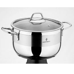Κατσαρόλα Με Γυάλινο Καπάκι 26X16Cm YMS00200126 - 7.5Lt Soft Inox Max Home 26cm Ανοξείδωτο Ατσάλι