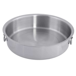 Ταψί Στρογγυλό ISF01104032 Φ32cm Inox 18/10 Isfa Metal Ανοξείδωτο Ατσάλι