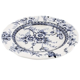 Πιάτο Βαθύ Πορσελάνινο Tif PS00310224 24cm Blue Oriana Ferelli® Πορσελάνη