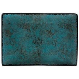 Πιατέλα Ορθογώνια Πορσελάνινη Teal PR18274820 27x16cm Turquoise Oriana Ferelli® Πορσελάνη