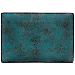 Πιατέλα Ορθογώνια Πορσελάνινη Teal PR18274821 31x21cm Turquoise Oriana Ferelli® Πορσελάνη