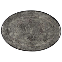 Πιατέλα Πορσελάνινη Οβάλ PR18274627 25cm Grey Oriana Ferelli® Πορσελάνη