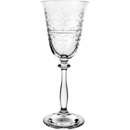 Ποτήρι Κολωνάτο Κρασιού Angela CLX406029410 185ml Clear Από Κρύσταλλο Βοημίας Κρύσταλλο