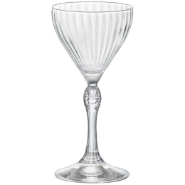 Ποτήρι Κολωνάτο Nick & Nora America'20s (Σετ 6Τμχ.) BR00113314 140ml Clear Bormioli Rocco Γυαλί