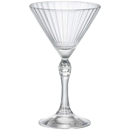 Ποτήρι Κολωνάτο Martini Small America'20s (Σετ 6Τμχ.) BR00113315 155ml Clear Bormioli Rocco Γυαλί