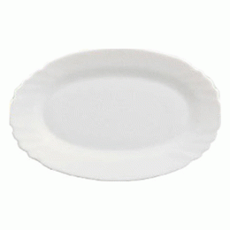 Ραβιέρα Οβάλ Ebro BR03130022 22cm Από Γυαλί Οπαλίνης White Bormioli Rocco Πορσελάνη