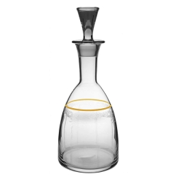 Καράφα Με Πώμα Elisab-Q8890/G CLX08890090 1000ml Κρυστάλλινη Clear Βοημίας Κρύσταλλο