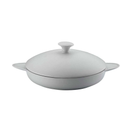 Γάστρα Στρογγυλή Porflame KXPFTVKP25 Φ25cm White Max Home Πορσελάνη
