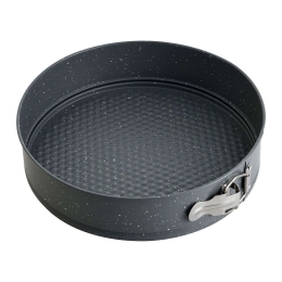 Φόρμα Κέικ Σπαστή Αντικολλητική Orion BG0OR37046 Φ28x6,5cm Black Bergner Ανοξείδωτο Ατσάλι