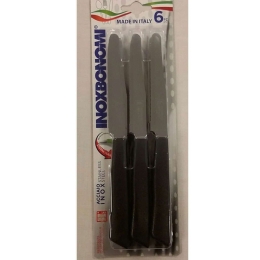 Μαχαίρια (Σετ 6Τμχ) BM30006003 Black Inoxbonomi Ανοξείδωτο Ατσάλι