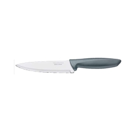 Μαχαίρι Chef Plenus TR23426067 18cm Από Ανοξείδωτο Ατσάλι Silver-Black Tramontina Ανοξείδωτο Ατσάλι