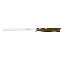 Μαχαίρι Ψωμιού Tradicional TR22215007 18cm Από Ανοξείδωτο Ατσάλι Silver-Brown Tramontina Ανοξείδωτο Ατσάλι