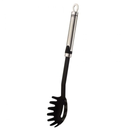 Κουτάλα Ζυμαρικών Gizmo BG00003063 32cm Inox-Black Bergner Ανοξείδωτο Ατσάλι,Nylon