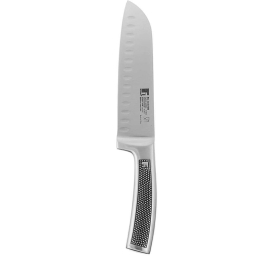 Μαχαίρι Chef Santoku Harley BG00004230 17,5cm Inox-Black Bergner Ανοξείδωτο Ατσάλι
