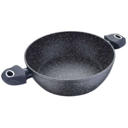 Κατσαρόλα Ρηχή Αντικολλητική Orion BG0OR08518 Φ24x6,5cm 2,3lt Black Bergner 24cm Αλουμίνιο