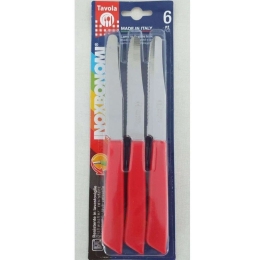 Μαχαίρια (Σετ 6Τμχ) BM30006005 Red Inoxbonomi Ανοξείδωτο Ατσάλι
