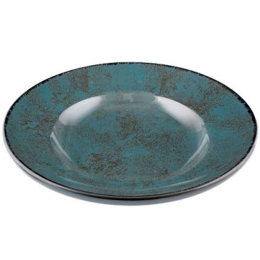 Πιάτο Βαθύ Pasta PR18274824 27cm Blue Oriana Ferelli® Πορσελάνη