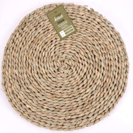 Σουπλά Odda BGUK009403 Φ38cm Natural Bergner Ψάθα