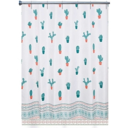 Κουρτίνα Μπάνιου Cactus AX00035447 180x200cm Multi Arvix 180Πx200Υ Πολυέστερ