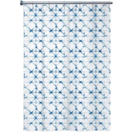 Κουρτίνα Μπάνιου Tie And Die AX00035479 180x200cm White-Blue Arvix 180Πx200Υ Πολυέστερ