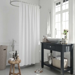 Κουρτίνα Μπάνιου BTLJK010WHI 180x200cm White Max Home 180Πx200Υ Πολυέστερ