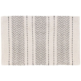 Πατάκι Μπάνιου Empreinte AX00058101 50x80cm Ecru-Black Arvix 50 X 80 100% Βαμβάκι