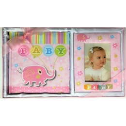 Κορνίζα Με Άλμπουμ Παιδικό (Σετ 2Τμχ) YM534240201 Pink Max Home