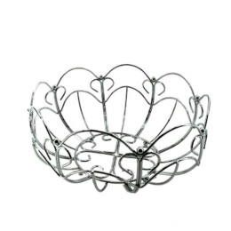 Φρουτιέρα XN00012010 Φ30x13,5cm Silver Max Home Μέταλλο