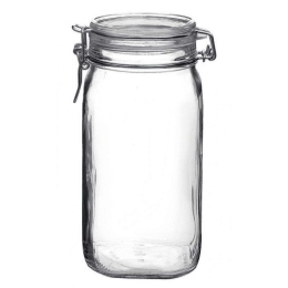 Βάζο Αποθήκευσης Fido BR00600723 1500ml 10,6x22cm Clear Bormioli Rocco Γυαλί