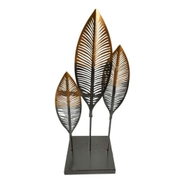 Διακοσμητικό Επιτραπέζιο HC22201237 37cm Black-Gold Oriana Ferelli® Μέταλλο