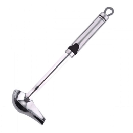 Κουτάλα Σάλτσας Gizmo BG00003234 29cm Silver-Black Bergner Ανοξείδωτο Ατσάλι