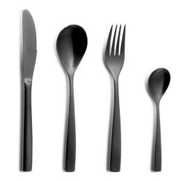 Μαχαίρι Φαγητού CO06102000 22cm Black Comas Ανοξείδωτο Ατσάλι