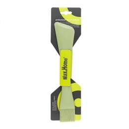 Σπάτουλα & Πινέλο Σιλικόνης 2 σε 1 OL06060000 26,5cm Light Green Max Home Σιλικόνη