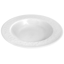 Πιάτο Βαθύ Kea PRPW350002 Φ23cm White Oriana Ferelli® Πορσελάνη