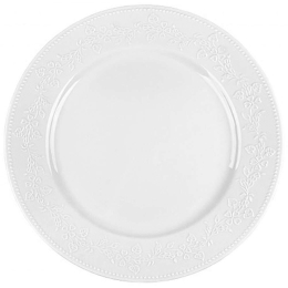 Πιάτο Ρηχό Kea PRPW350001 Φ27cm White Oriana Ferelli® Πορσελάνη