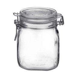 Βάζο Αποθήκευσης Fido BR00600721 ΤΡΟΦΙΜΩΝ 750ml Clear Bormioli Rocco Γυαλί