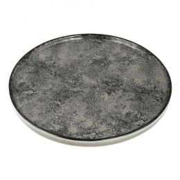 Πιάτο Ρηχό Vertical PR182743622 Φ22cm Grey Oriana Ferelli® Πορσελάνη