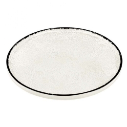 Πιάτο Ρηχό Vertical PR182746326 Φ26cm White Oriana Ferelli® Πορσελάνη