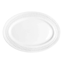 Πιατέλα Σερβιρίσματος Οβάλ Diamante PRPW430006 36cm White Oriana Ferelli® Πορσελάνη