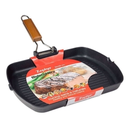 Τηγάνι - Γκριλιέρα Zephyr DIC0036034 22x36cm Black DI.MO 22cm Αλουμίνιο