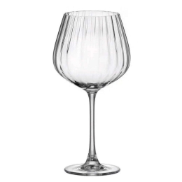 Ποτήρι Κράσιου Κολωνάτο Burgunder Columba Optic CTB1SI81640 640ml Clear Από Κρύσταλλο Βοημίας Κρύσταλλο