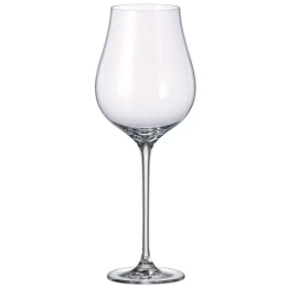 Ποτήρι Κρασιού Κολωνάτο Limosa CTB1SI96040 400ml Clear Από Κρύσταλλο Βοημίας Κρύσταλλο