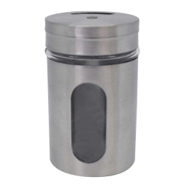 Αλατοπίπερα (Σετ 24 Τμχ.) 809431 5x5x8,2cm Inox Με Γυαλί Ankor Ανοξείδωτο Ατσάλι