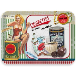 Δίσκος Μελαμίνης Lucky Cigaretts 808007 21,5x14,5x2cm Multi Ankor Μελαμίνη