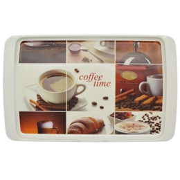 Δίσκος Μελαμίνης Με Φλυτζάνι 791682 35,5x21,5x2 cm Multi Ankor Μελαμίνη
