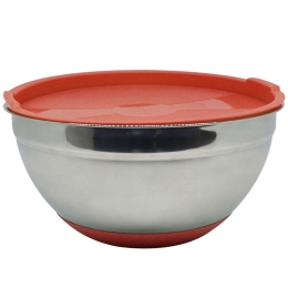 Δοχείο Φαγητού - Μπωλ 809554 1,4lt Inox-Red Ankor Ατσάλι,Πλαστικό