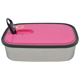 Δοχείο Φαγητού 818617 0,38lt Inox-Pink Ankor Ατσάλι,Πλαστικό