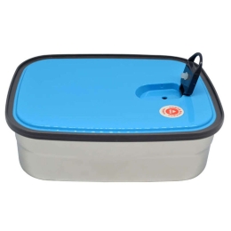 Δοχείο Φαγητού 818648 1,25lt Inox-Blue Ankor Ατσάλι,Πλαστικό
