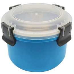 Δοχείο Φαγητού Διπλό 818754 0,80lt Blue Ankor Ατσάλι,Πλαστικό